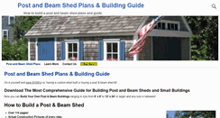 Desktop Screenshot of postandbeamshedplans.net