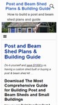 Mobile Screenshot of postandbeamshedplans.net
